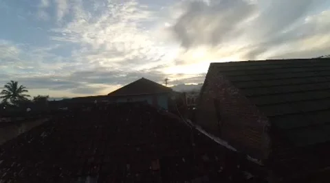 Timelapse Thick clouds coming in, cloudy sky in the morning Stock Footage 302220667