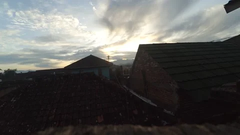 Timelapse Thick clouds coming in, cloudy sky in the morning Stock Footage 302220669