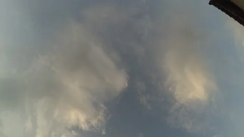 Timelapse Thick clouds coming in, cloudy sky in the morning Stock Footage 302220672