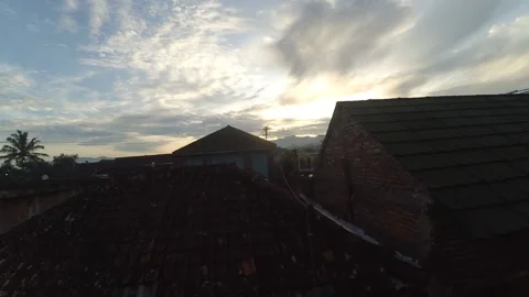 Timelapse Thick clouds coming in, cloudy sky in the morning Stock Footage 302220673