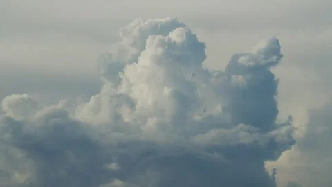 Timelapse thick clouds coming together, explosion-like effect Stock Footage 301638339