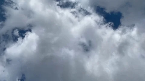 Timelapse of thick rain clouds pulling in the sky Stock Footage 108082649