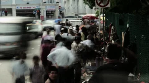 Timelapse Thieves Market Vídeo Stock 11610136