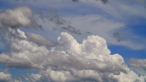 TimeLapse - Thunderstorm clouds are growing Stock Footage 91625647