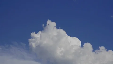 TimeLapse - Thunderstorm clouds are growing Stock Footage 91761249