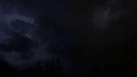 Timelapse thunderstrorm, Alta Badia Stock Footage 79521680