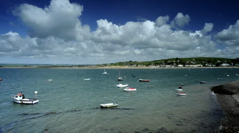 Timelapse of tide going out as dusk approaches Stock Footage 956404