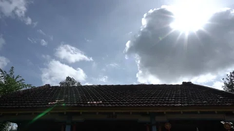 Timelapse on tile roof Stock Footage 231488231