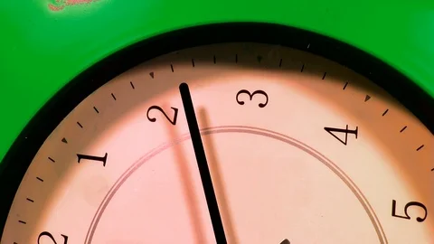 Timelapse Time flies . Time runs fast, 15 minutes on the white round clock. F Stock Footage 105287166