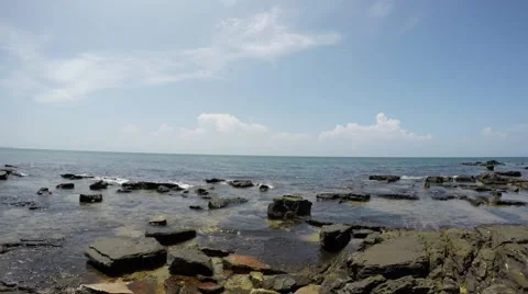 Timelapse time-lapse of beautiful tropical beach Duong Dong island Phu Quoc 4k Stock Footage 55758984
