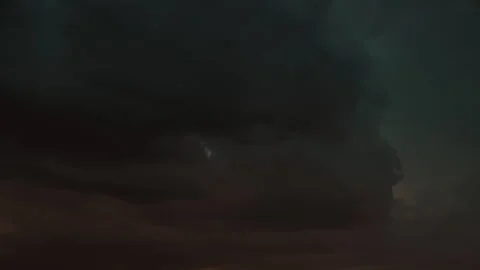 Timelapse, time lapse Dramatic view of dark blue-grey storm clouds indicating Vídeo Stock 329706987