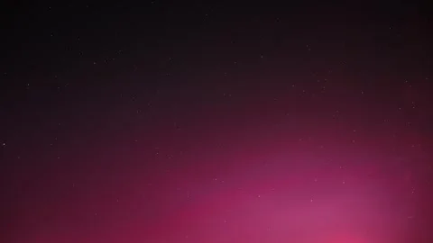 Timelapse, time lapse, night sky background featuring a soft purple gradient fa Stock Footage 341169207