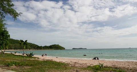 Timelapse (time lapse, time-lapse) of Beach activities. Stock Footage 277829397
