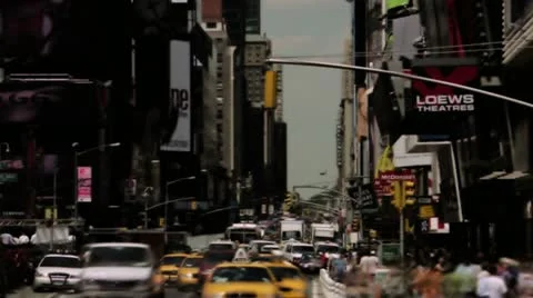 Timelapse Times Square Видео 11607547