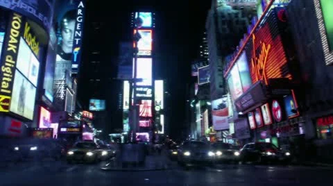 Timelapse Times Square traffic Vídeo Stock 11559788