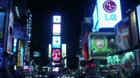 Timelapse Times Square traffic Vídeo Stock 11588482