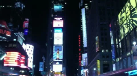 Timelapse Times Square traffic 스톡 동영상 11607624