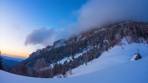 Timelapse Tkhach  with floating clouds Stock Footage 49918322