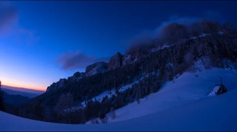 Timelapse Tkhach in twilight Stock Footage 49918731