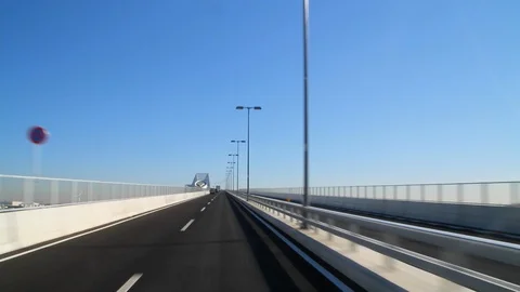 Timelapse, Tokyo Gate Bridge, tokyo, japan Stock Footage 100964989