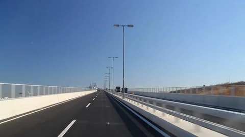 Timelapse, Tokyo Gate Bridge, tokyo, japan Stock Footage 100965031