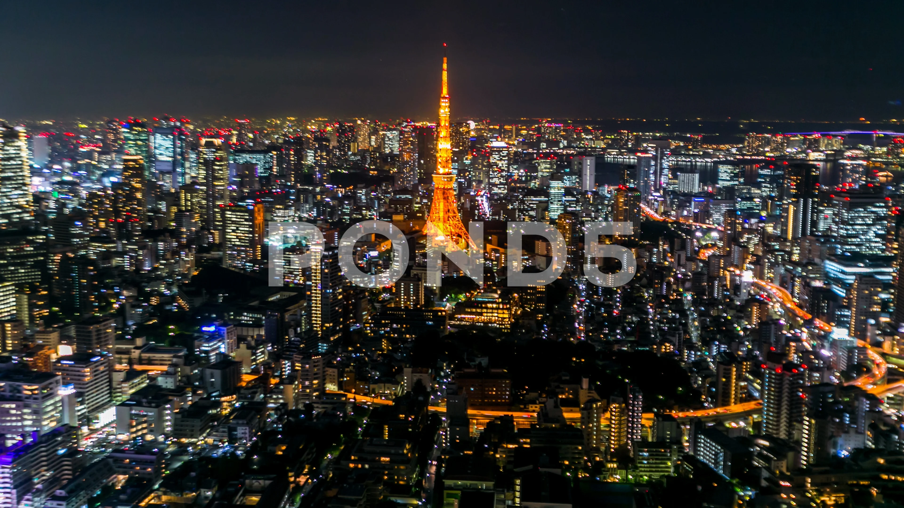 Timelapse Tokyo Skyline From Roppongi At Stock Video Pond5