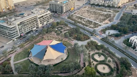 Timelapse top view of the city, the movement of cars Stock Footage 246976409