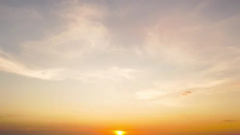 Timelapse top view sunset sea cloud color blue sky background Phuket Thailand Stock Footage 151027658