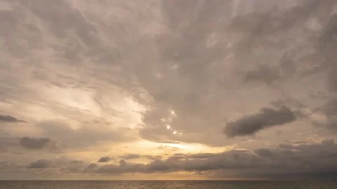 Timelapse top view sunset sea color cloud background Phuket Thailand Stock Footage 153377796