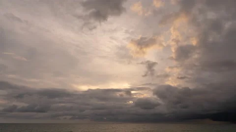 Timelapse top view sunset sea cloud warping background Phuket Thailand Stock Footage 153377799