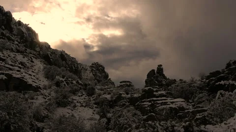Timelapse in the Torcal de Antequera Stock Footage 46793662