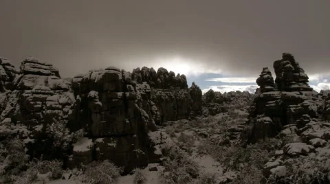 Timelapse in the Torcal de Antequera Stock Footage 46793759