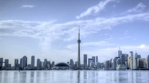 Timelapse Toronto Skyline HDR Stock Footage