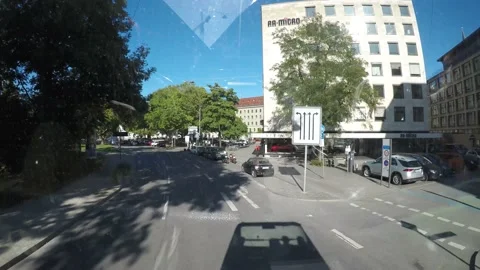 Timelapse from a tour bus in Munich, Germany 動画素材 143550778