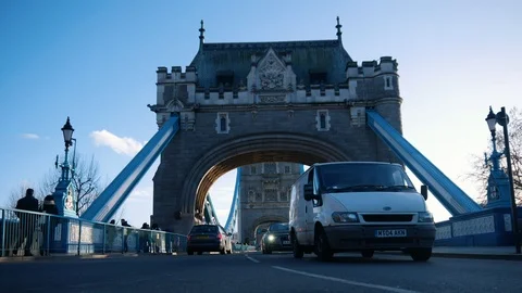 Timelapse Tower Bridge Traffic Stock Footage 104642745