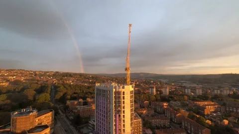 Timelapse tower crane Stock Footage 171593292