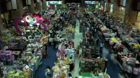 Timelapse toy fair Stock-Footage 11610272
