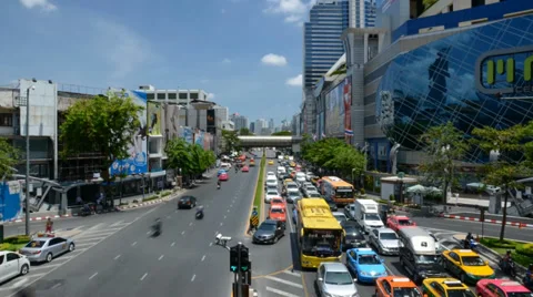 Timelapse Traffic Bangkok Stock Footage 36685396