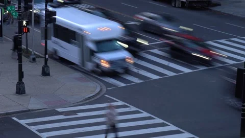 Timelapse of traffic in a city Stock Footage 297495298