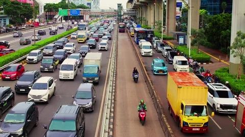 Timelapse of Traffic condition Stock Footage 327846953