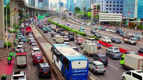 Timelapse of Traffic Condition Stock Footage 327846954