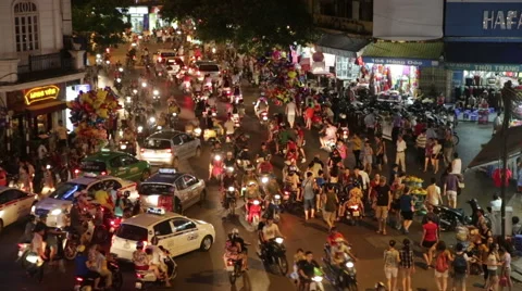 Timelapse traffic crazy busy Stock Footage 45524891