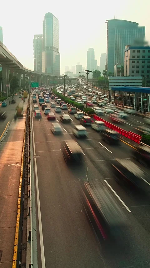 Timelapse of traffic Stock Footage 345295583
