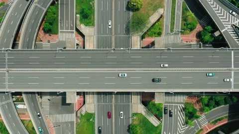 Timelapse Traffic On Freeway Overpass Stock Footage 167927754