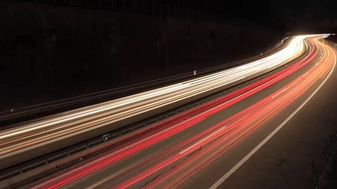 Timelapse of traffic on highway. Vidéo 106293041