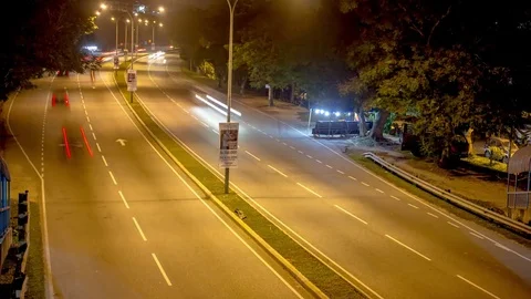 Timelapse of traffic in Highway Lekas located in Saujana Impian, Selangor Video stock 83499543