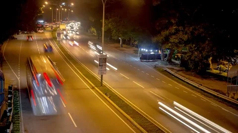 Timelapse of traffic in Highway Lekas located in Saujana Impian, Selangor Video stock 83499544