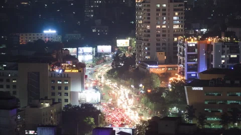 Timelapse - Traffic intersection in a city 4K30 Stock Footage 271195326