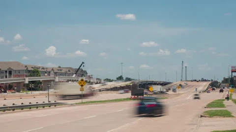 Timelapse of Traffic on Interstate 10 West in Houston Stock Footage 341855177