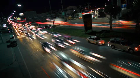 Timelapse traffic jam Stock Footage 55347048